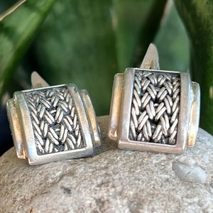 Lois Hill sterling cuff links